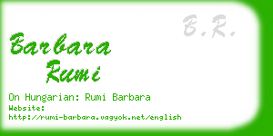 barbara rumi business card